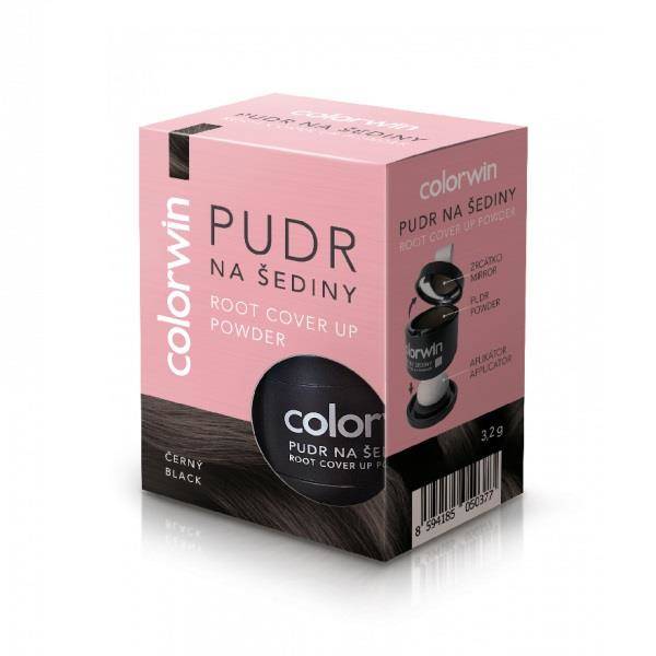 COLORWIN COLORWIN RETOUCH Puder do retuszowania siwizny CZARNY, 3,2 g 8594185050377