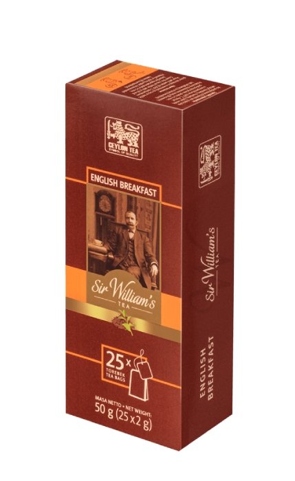 Czarna herbata Sir Williams Tea English Breakfast 25x2g