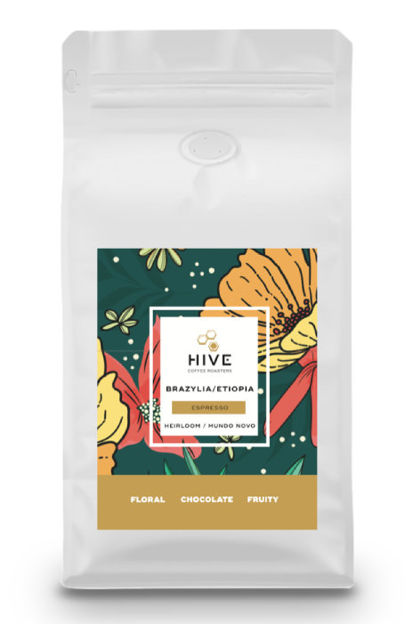 Kawa ziarnista Hive Roasters Brazylia / Etiopia Espresso Blend 1kg