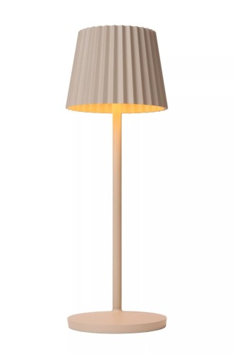 Lucide Justine 27889/02/38 lampa stołowa lampka IP54 1x2W LED 2700 beżowa