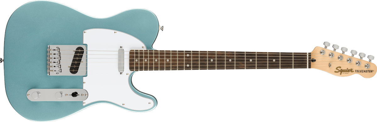 Squier FSR Affinity Series Telecaster Laurel Fingerboard White Pickguard Ice Blue Metallic