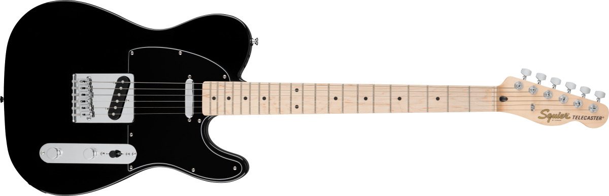 Squier FSR Affinity Series Telecaster Maple Fingerboard Black Pickguard Black