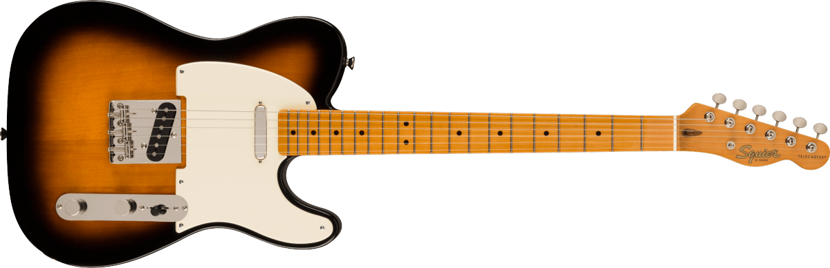 Squier FSR Classic Vibe '50s Telecaster Maple Fingerboard Parchment Pickguard 2-Color Sunburst