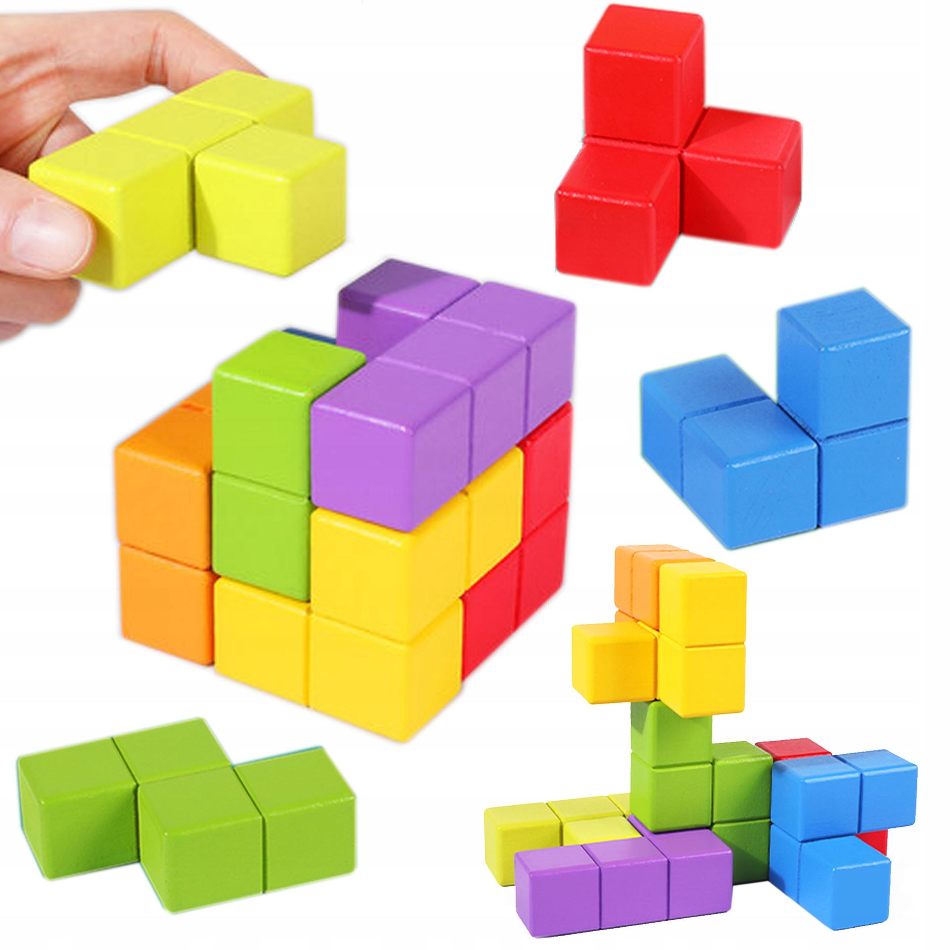 Gra Zręcznościowa Logiczna Sorter Nakładanka Puzzle Tetris Kostka Rubika Jhtoy-646