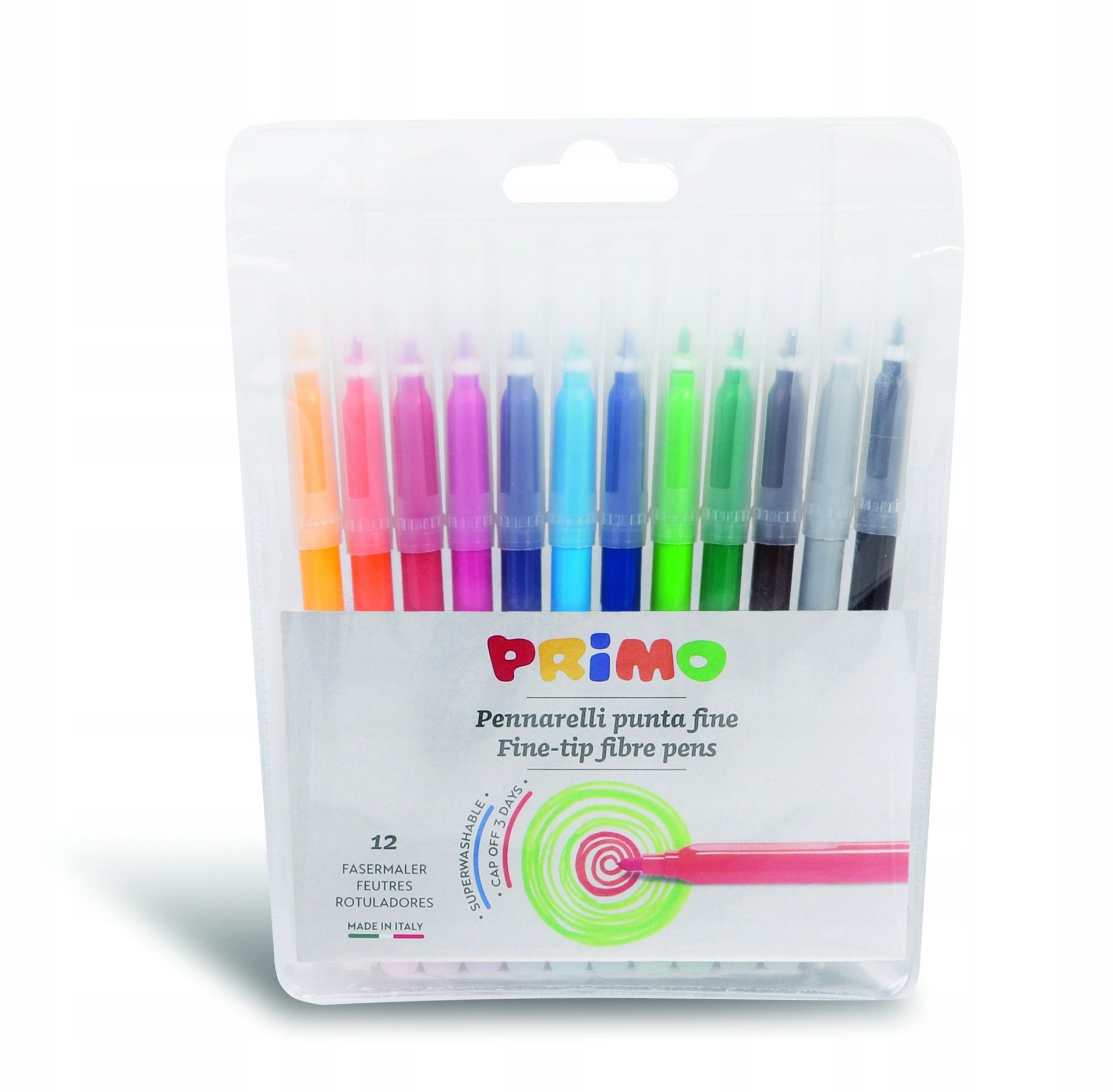 JUMBO PRIMO Flamastry PRIMO 12 kolorów