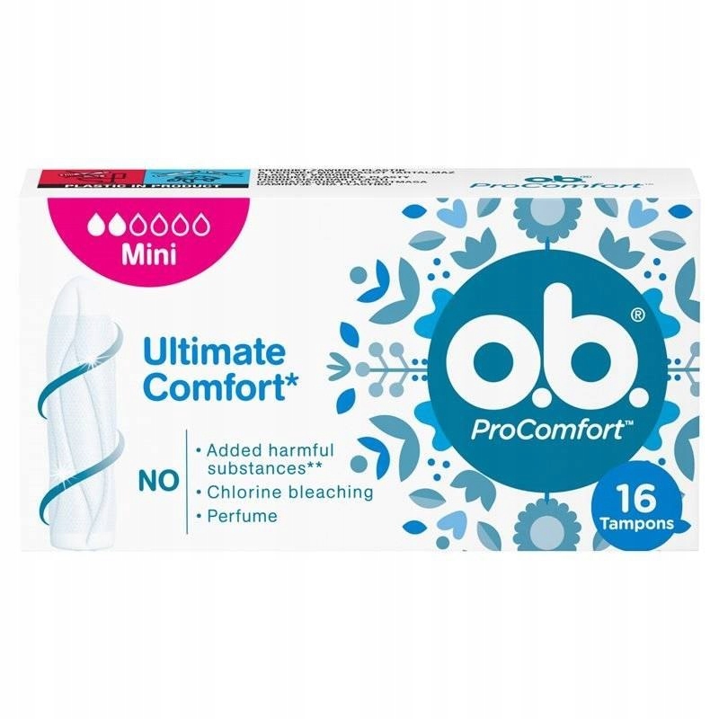 O.B. ProComfort, Ultimate, Mini Tampony, 16 Szt.