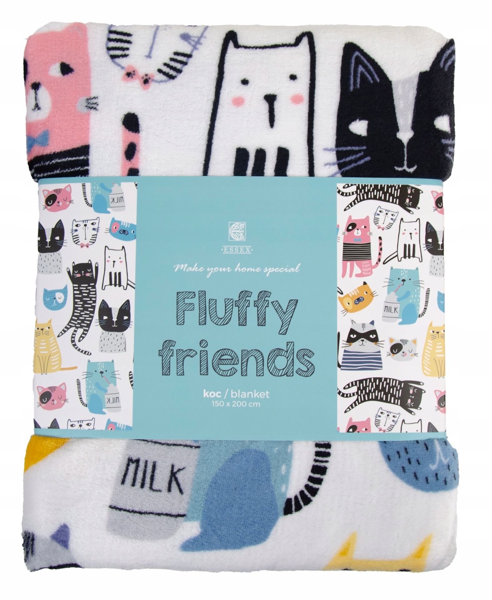 Koc Narzuta Pled Fluffy 150x200 Koty Kot