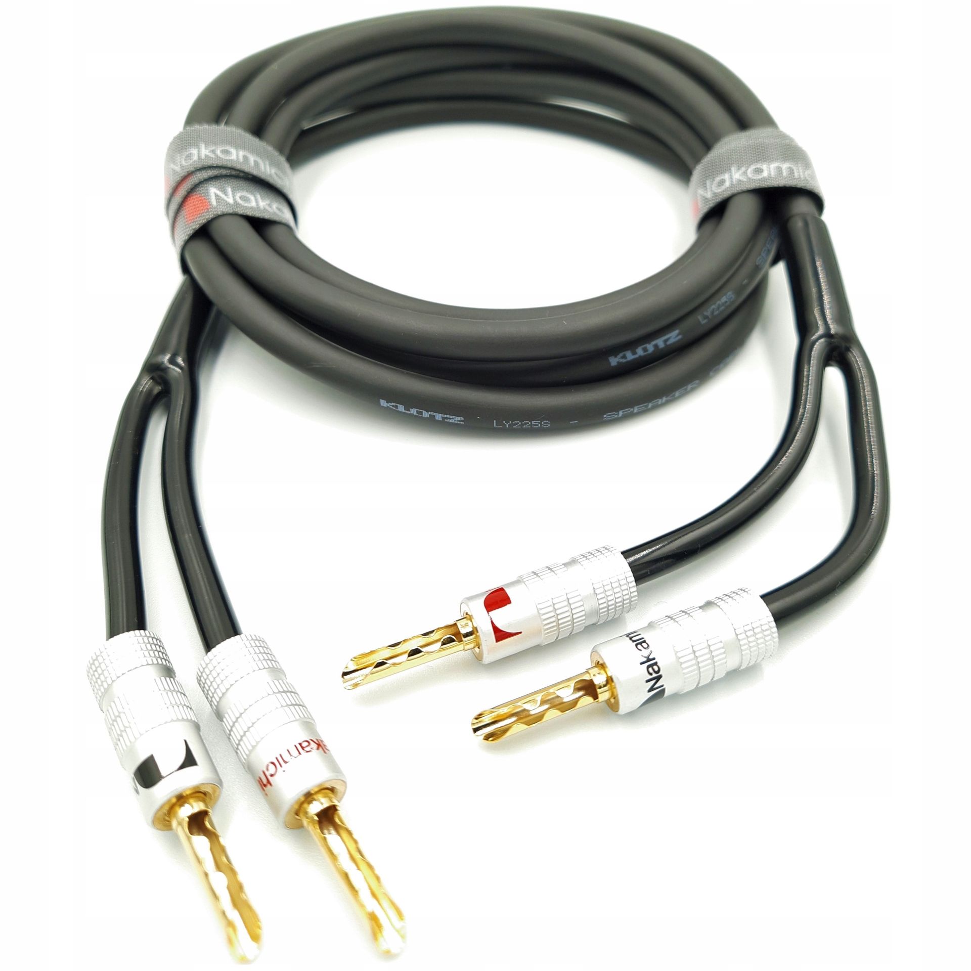 Nakamichi Kabel głośnikowy Ofc 2x4mm banan Bfa 2m
