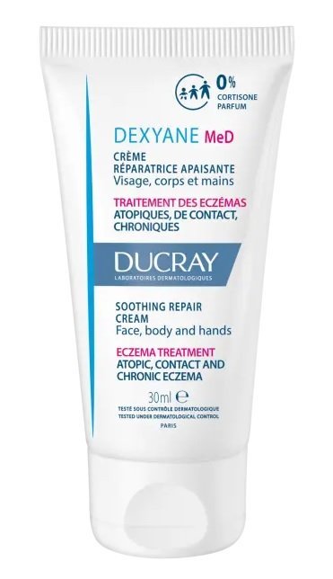 Ducray Dexyane MeD krem kojąco-regenerujący 30 ml (nowa formuła)