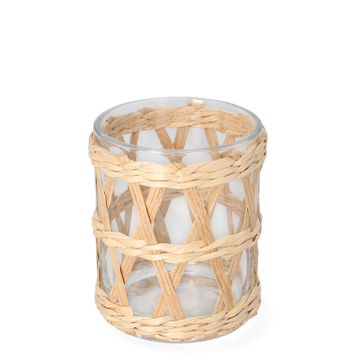 Kubek łazienkowy z koszyczkiem RATTAN 8x9.8 cm