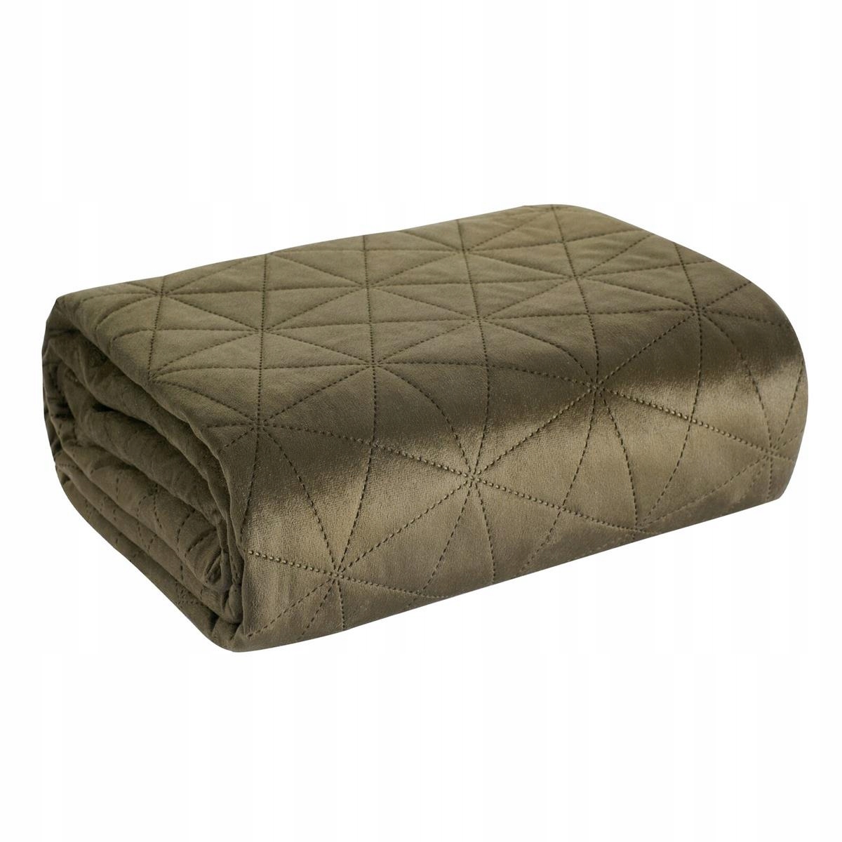 Narzuta 70 x 160 Pikowana Velvet Luiz3 Brąz