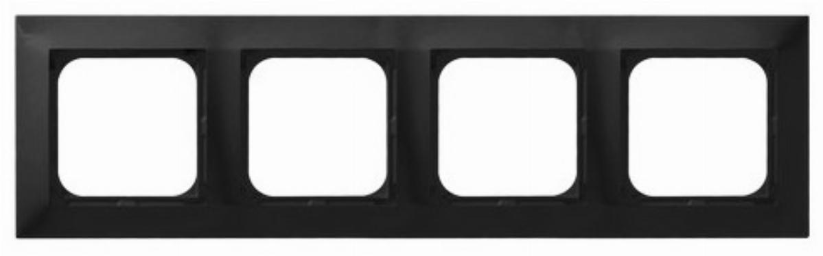 Ospel IMPRESJA Ramka poczwórna czarny metalik R-4Y/33 R-4Y/33