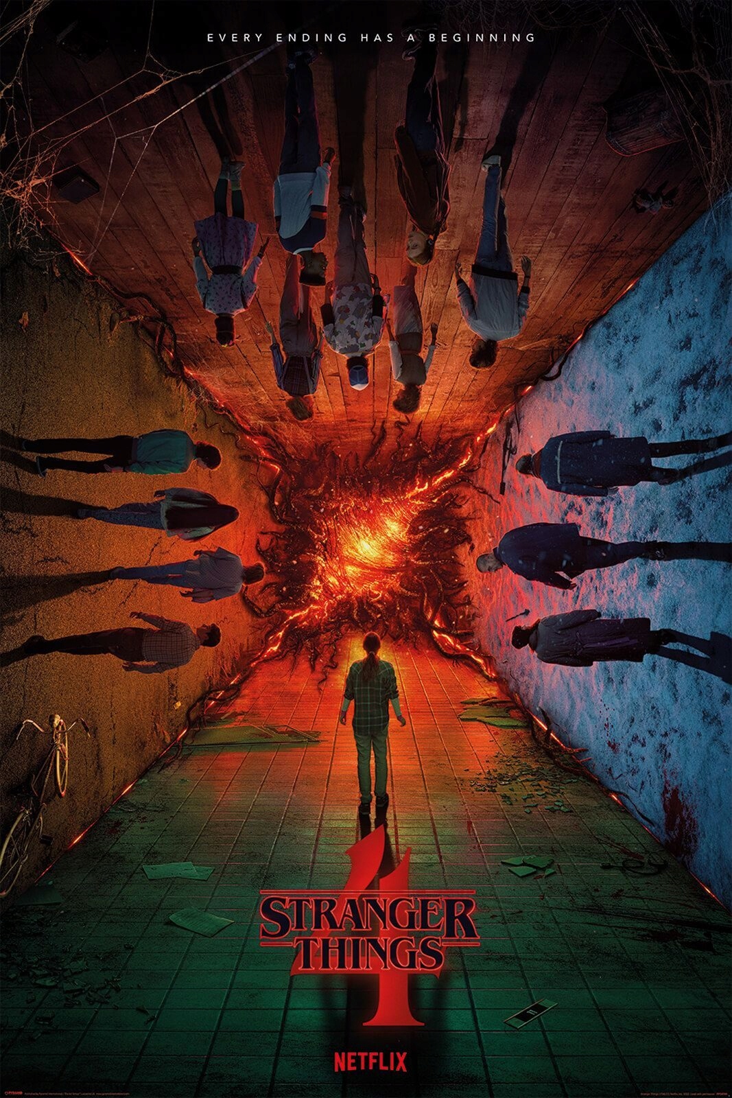 Plakat Stranger Things 4 Ending Has Beginning 61X9