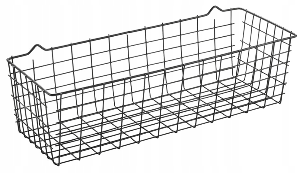 Czarny ścienny koszyk kuchenny Metaltex Koala Lava