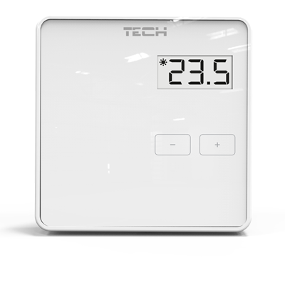 TECH STEROWNIKI TECH REGULATOR POKOJOWY PRZEWODOWY R-10B BIAŁY W_R10B.01.PL01.1