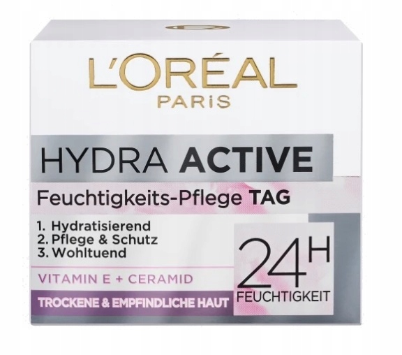 L'Oréal Paris Hydra Active 3 wilgoć pielęgnacji, 50 ML 725403