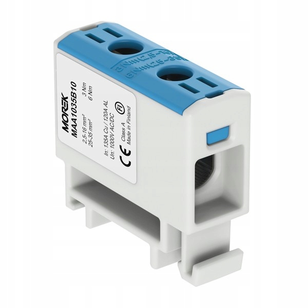 Geberit morek OTL35 kolor niebieski 1xAl/Cu 2,5-35mm2 1000V Zacisk uniwersalny MAA1035B10 MAA1035B10