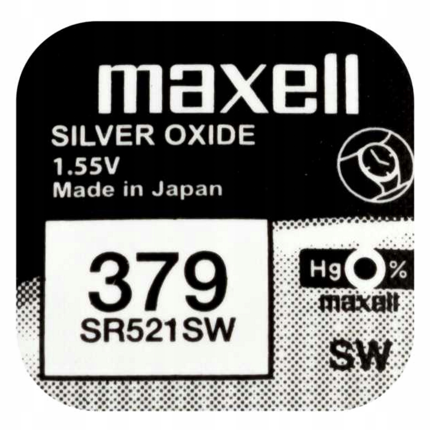 Bateria srebrowa mini Maxell 379 / SR 521 SW / G0