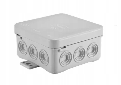 Simet Puszka naścienna Fastbox N5, 39x75x75mm z dławicą zintegrowaną, samozatrzaskowa, IP54 FASTBOX N5 39X75X75
