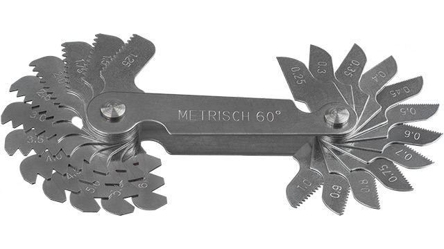 ArtPol Wzornik zarysu gwintu 0,25 - 6,0 mm, 24 sztuki