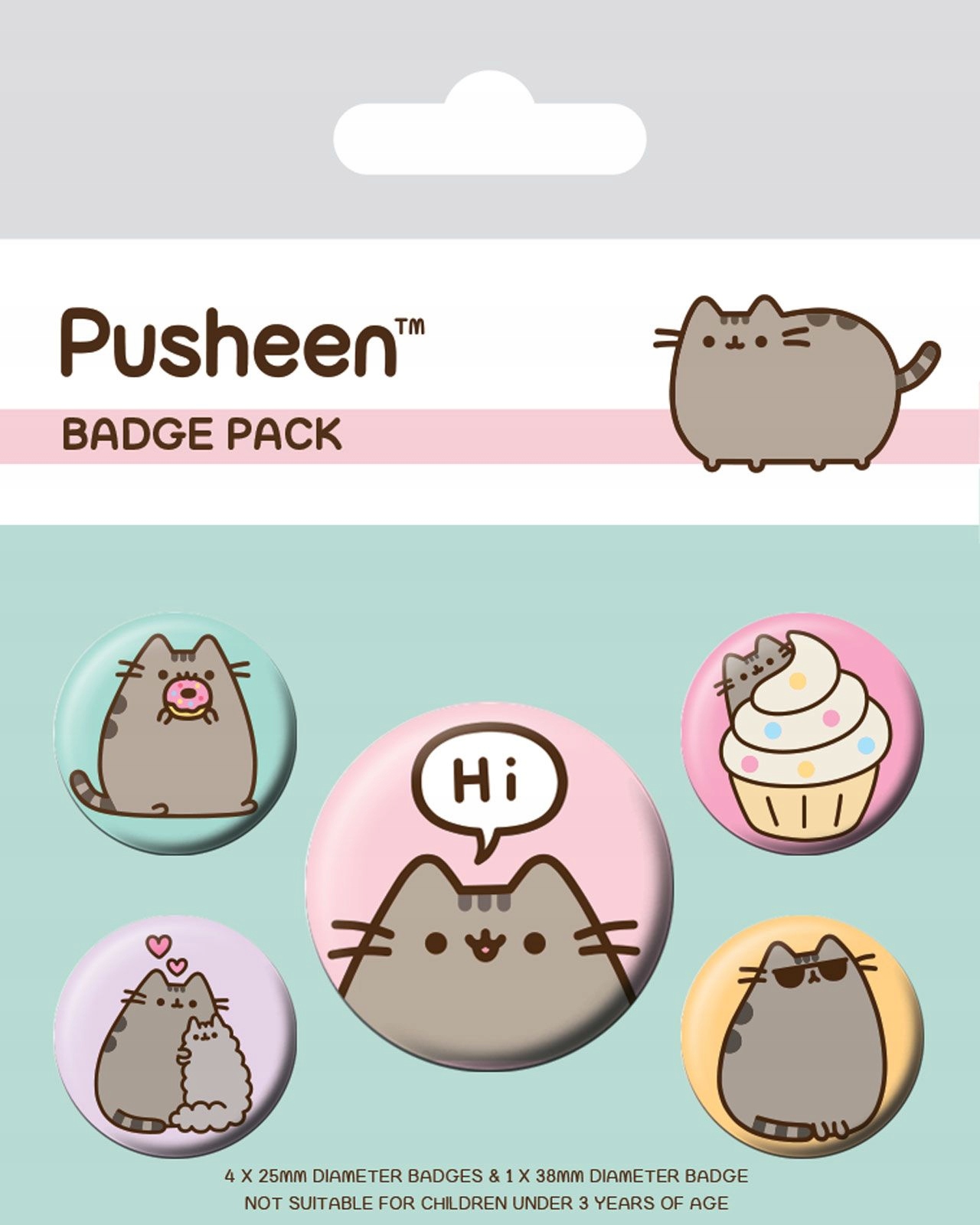 Pyramid Posters Pusheen (Pusheen Says Hi) - przypinki 10x12,5 BP80624