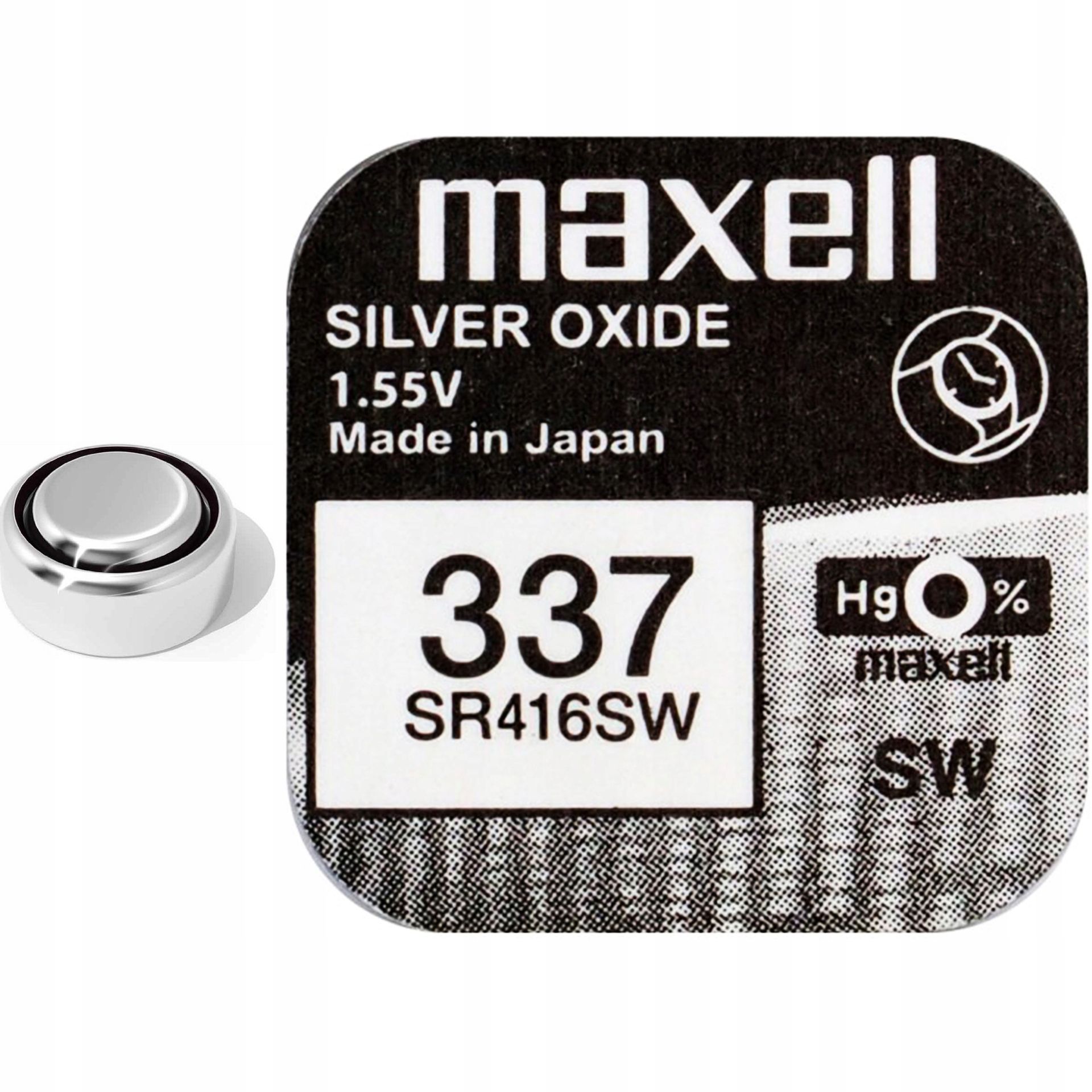 Фото - Акумулятор / батарейка SPORTMAX RACING Bateria srebrowa mini Maxell 337 / SR 416 SW 
