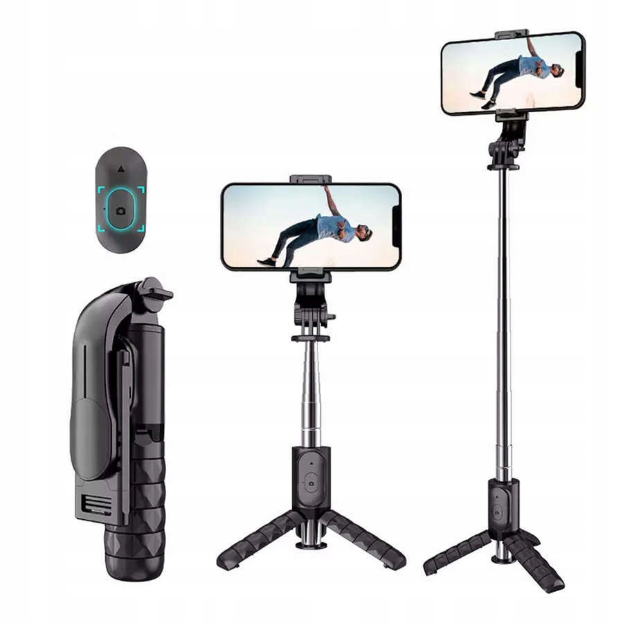 Kijek Do Selfie Stick Tripod Statyw Pilot Bluetoot