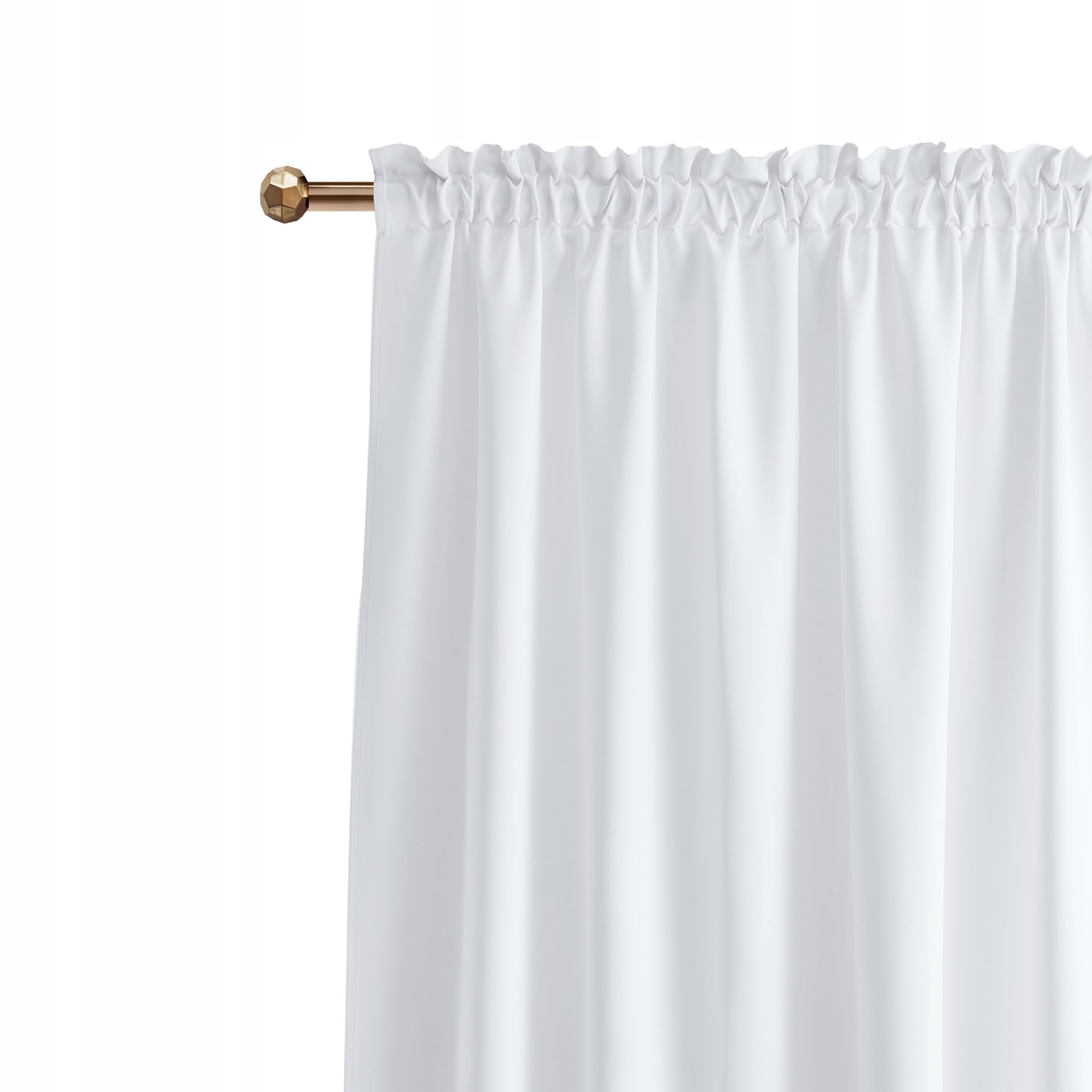 Zasłona zaciemniająca biała 140x260 na taśmie