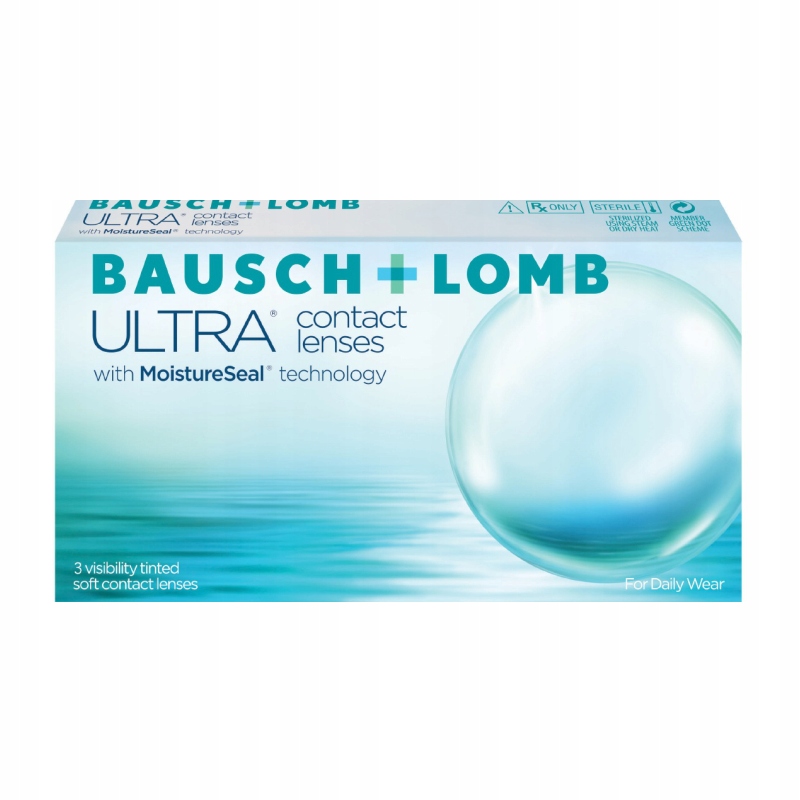 Bausch & Lomb ULTRA 3 szt. Soczewki miesięczne (-6.00 dpt & BC 8.5)