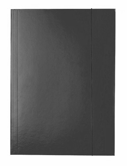 Teczka A4 z gumką - czarna