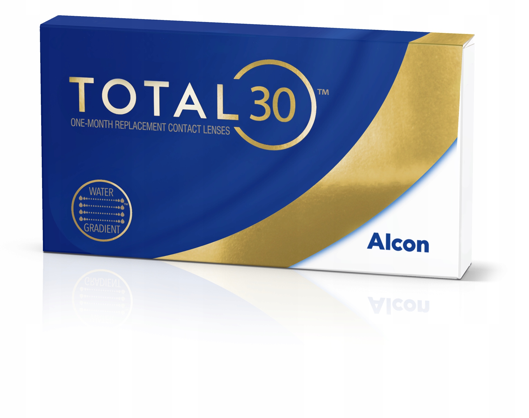 Alcon Total 30 3 szt. Soczewki miesięczne (-2.75 dpt & BC 8.4), z ochroną UV
