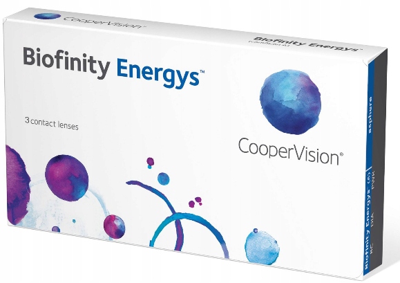 CooperVision Biofinity Energys 3 szt. Soczewki miesięczne (-0.75 dpt & BC 8.6)
