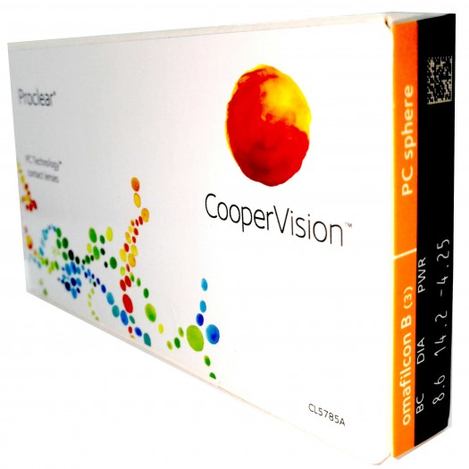 CooperVision Proclear 3 szt. Soczewki miesięczne (-5.25 dpt & BC 8.6)