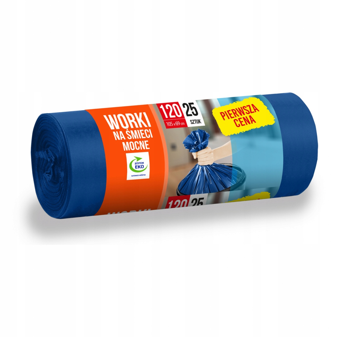 Service Pack Worki na śmieci MOCNE LDPE 120L 25szt.