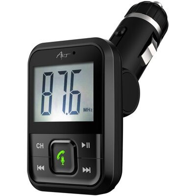 ART Transmiter samochodowy MP3/BT FM-08BT Transmiter samochodowy FM z transmisją bluetooth oraz funkcją zestawu głośnomówiącego + ładowarka 5V/1A