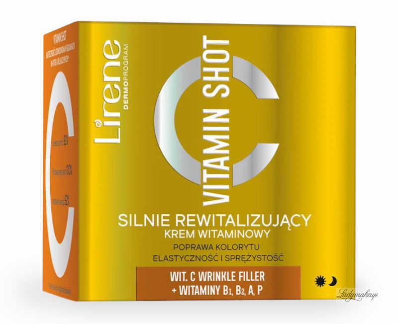 Lirene - VITAMIN SHOT - Silnie rewitalizujący krem witaminowy - Dzień i Noc - 50 ml