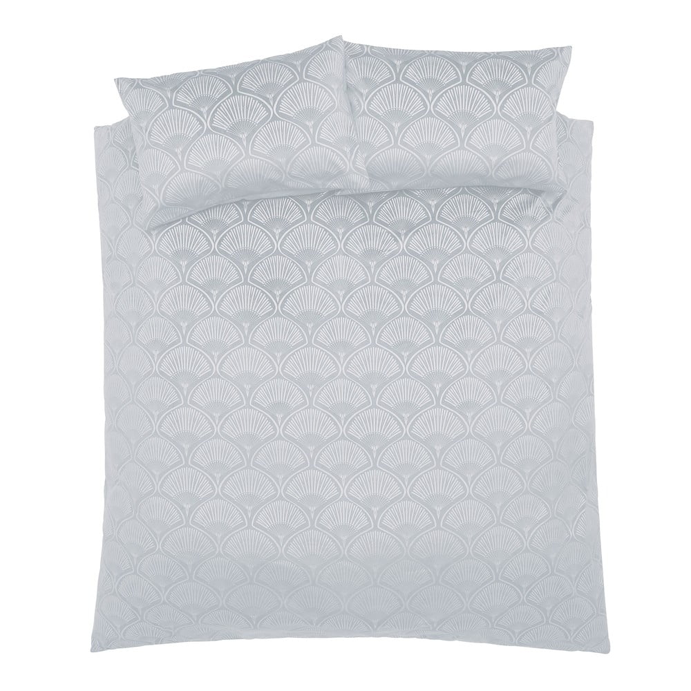 Szara pościel dwuosobowa 200x200 cm Art Deco Pearl – Catherine Lansfield