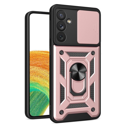Hurtel Hybrid Armor Camshield etui do Samsung Galaxy S23 pancerny pokrowiec z osłoną na aparat niebieskie