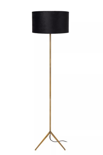 Lucide Tondo 45790/81/02 lampa stojąca podłogowa 1x60W E27 czarna/złota