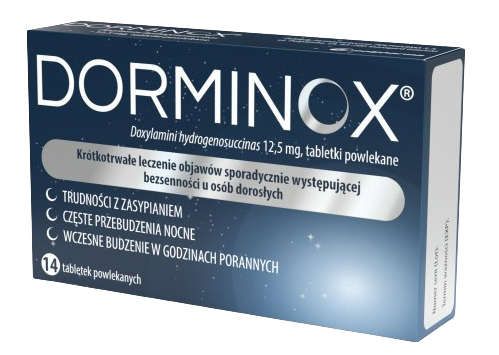 Dorminox 12,5 mg 14 Tabletek Powlekanych