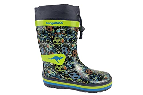 KangaROOS Męskie kalosze K-Summerrain, granatowe (Dk Navy/Soccer, 35 EU, Dk Navy Soccer, 35 EU