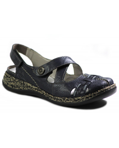 SANDAŁY RIEKER - 46377-14 BLUE - Rieker
