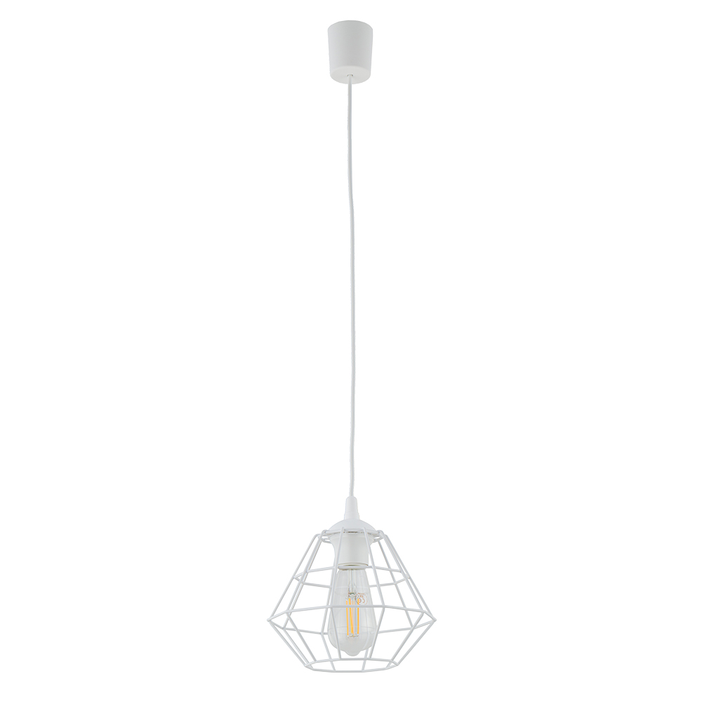 Stylowa lampa wisząca z drucianym kloszem TK 6211 z serii DIAMOND NEW