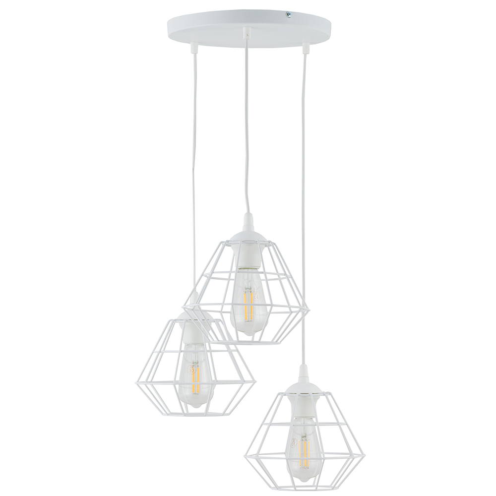 Dekoracyjna, druciana lampa do sypialni TK 6213 z serii DIAMOND NEW