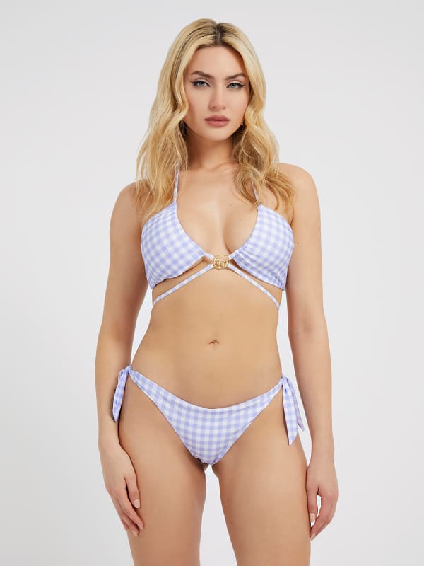 Figi Bikini W Kratkę Gingham