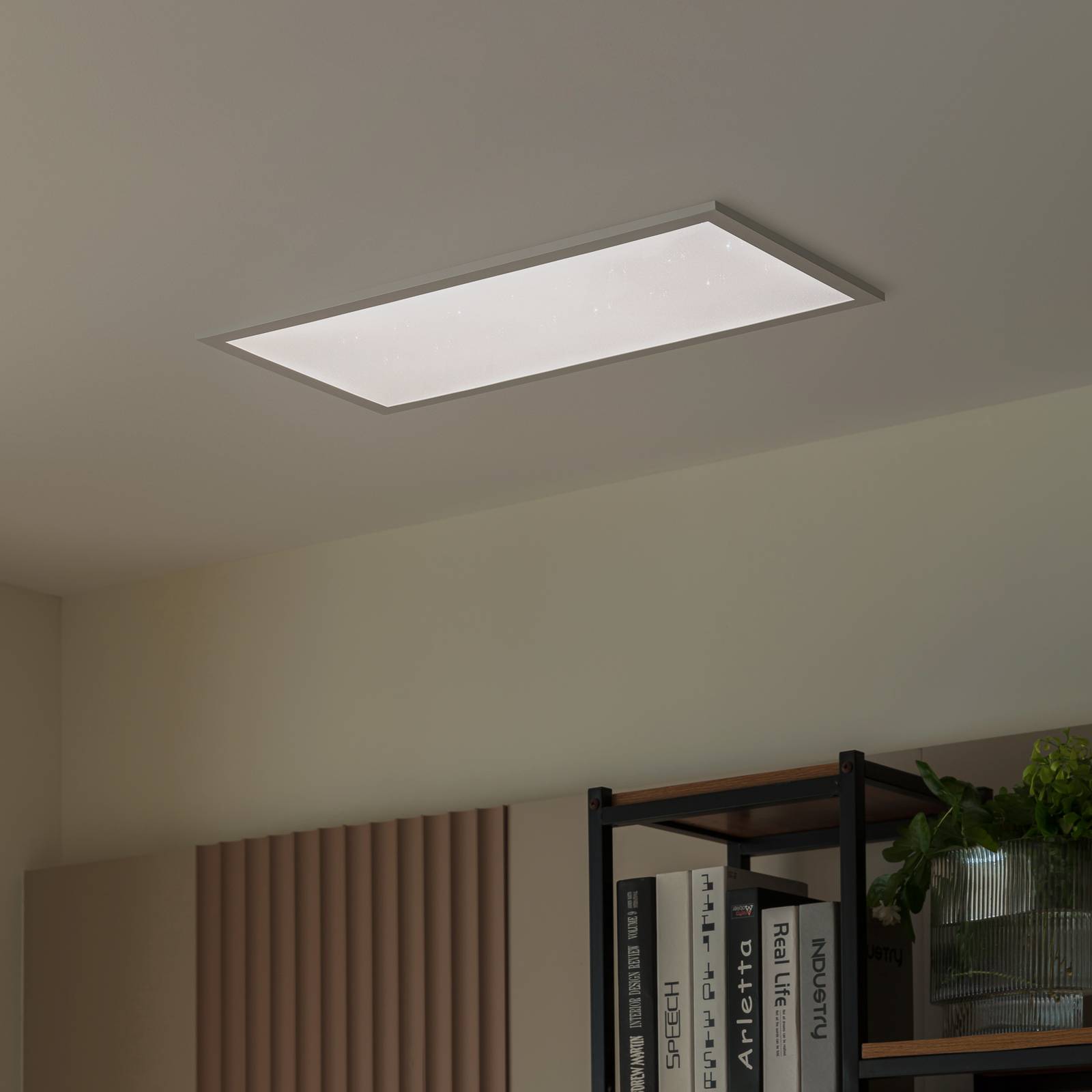 Lindby Kenma panel LED, CCT, 29,6 cm x 59,6 cm