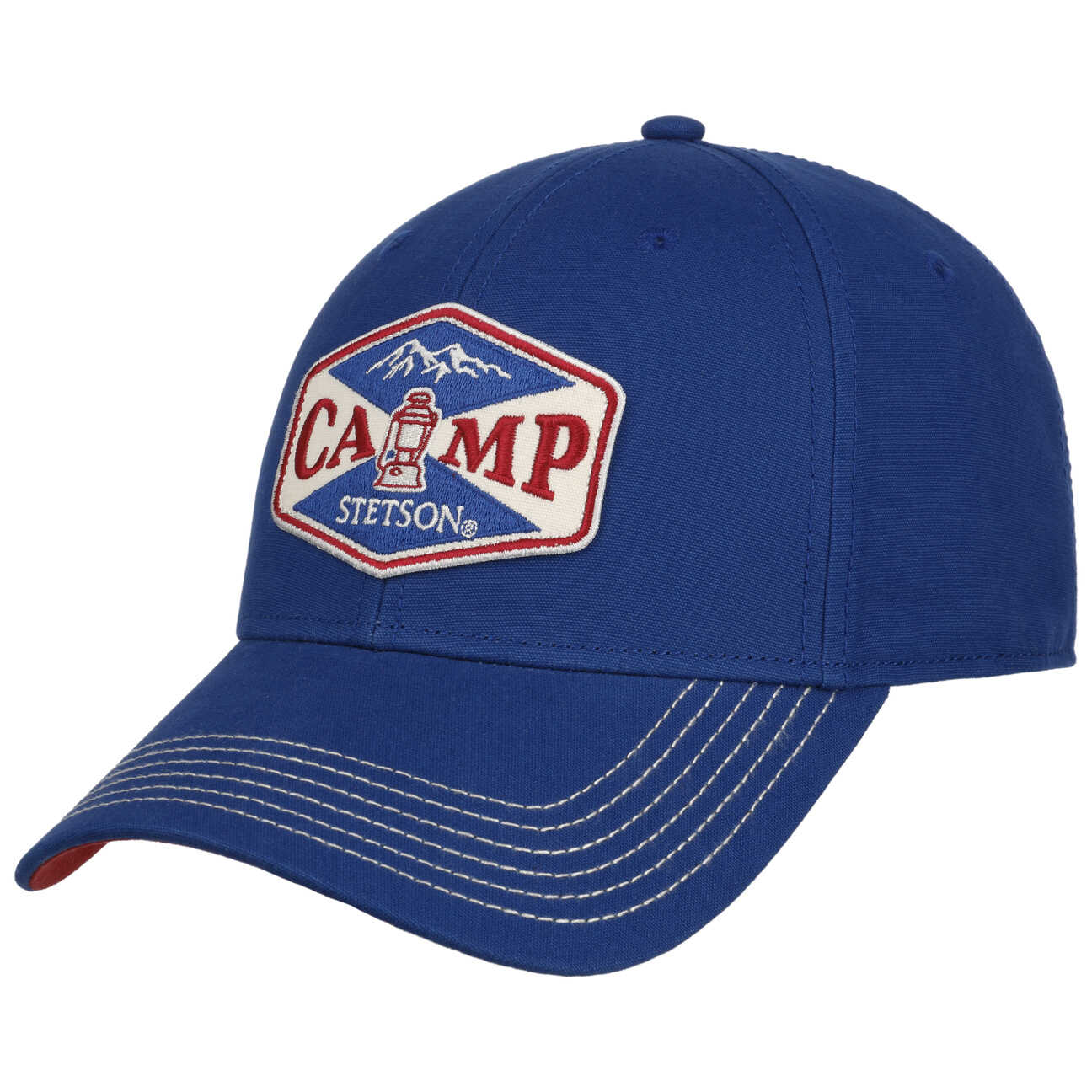 Czapka Camp Logo by Stetson, niebieski, One Size