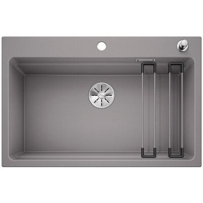 Blanco ETAGON 8 Silgranit PuraDur Alumetalik, korek auto., (525179)
