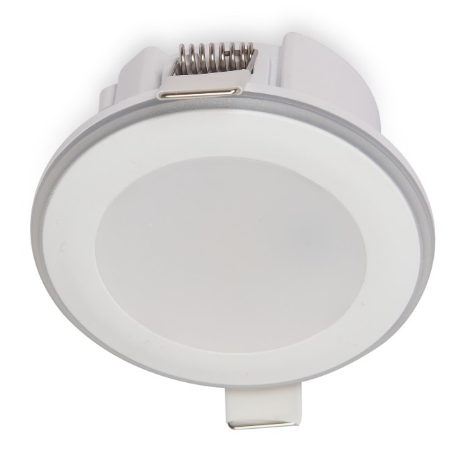 Oprawa downlight LED wpuszczana okrągła  5W b.ciepła 3000K LED HALO (3 stopniowe zapalanie - środek+pierścień) KOBI