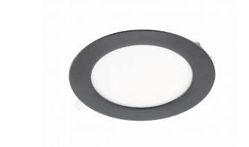 Oprawa downlight LED wpuszczana okrągła  7W b.neutralna 4000K (560lm) ORIS PLUS czarna Ø12cm IP20 GTV (40)
